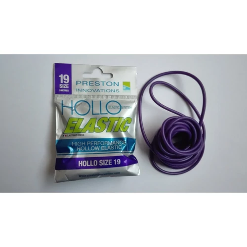 PRESTON HOLLO ELASTIC SIZE 19h PURPLE (LILA 3,2mm)
