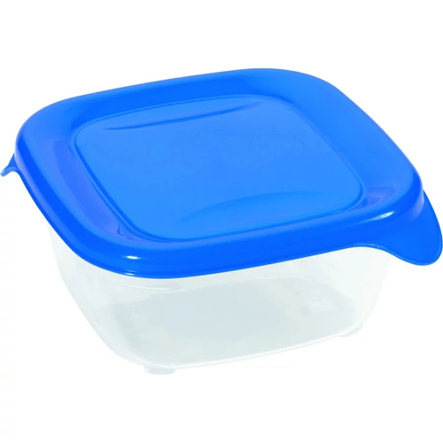 CURVER "FRESH&GO" ÉTELTÁROLÓ NÉGYZETES 0,25L - Transzparens/kék