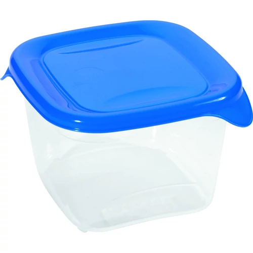 CURVER "FRESH&GO" SZÖGLETES ÉTELTARTÓ 1.2L - Transzparens/kék