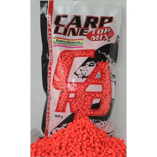 TOP MIX Carp Line Fluoro etető pellet, Eper-Málna