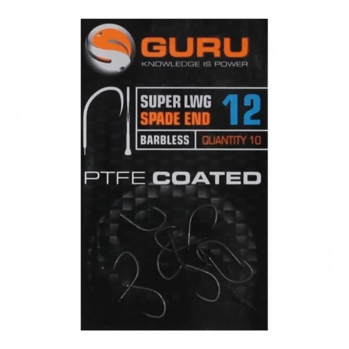 GURU Super LWG Hook Size 14 (Barbless/Spade End)