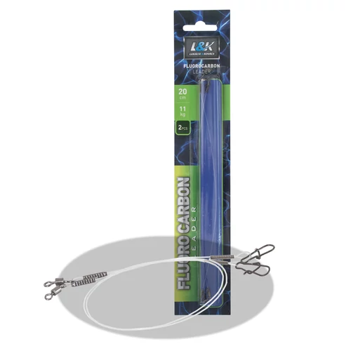 L&K SZERELT FLUOROCARBON ELŐKE 9KG 20CM 2DB/CS