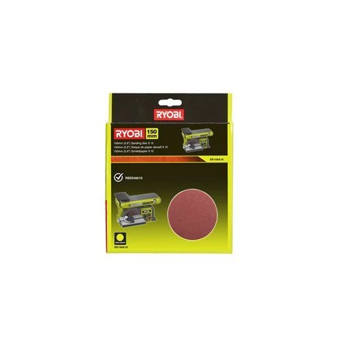 Ryobi 10db 150mm P80 tépőzáras csiszolókorong SD150A10