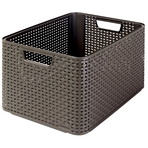 CURVER "STYLE" L MÉRETŰ RATTAN KOSÁR (30L) - Sötétbarna
