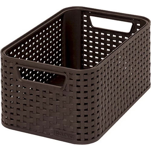 CURVER "STYLE" S MÉRETÚ RATTAN KOSÁR (7L) - Sötétbarna
