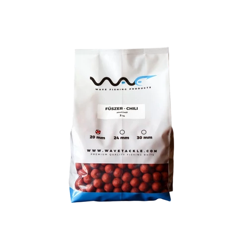  Wave Product – Párolt Bojli Fűszer-Chili 20mm 3kg 