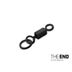 Pontyozó forgó gyűrűvel Delphin THE END Ring Swivel / 10db - #4 / 28 kg